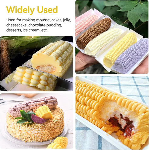 3D Corn Silicone Mold for Baking, Dessert Molds for Mousse Cake, Pastry, Chocolate, Soap