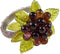 Beaded Napkin Rings with Flower and Leaves (Set of 4)
