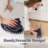 myHomeBody Hand Towels with Hanging Loops - Absorbent Charcoal Fiber Cleaning Cloths with Coconut Shell Button, Set of