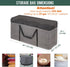 (152 60 Inch 600D (60"Wx20"Dx29"H, Rachmi Cushion Storage Bag Gal) with Zipper & Padded Handle, Outdoor Oversized Heavy