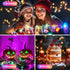 WS2812B 16.4FT 50LEDs DC5V/2A 1PC Fairy String Lights Addressable Individually RGB IC, PVC Wire for Twinkle Home Garden