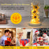 Sunflower Gifts for Women, Artificial Sunflowers in Glass Dome with LED Strip, Birthday Gifts for Mom & Grandma,