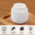 4.25 Inches Counter, Countertop Marble Butter Keeper White Butter Dish with Lid Handmade French Butter Crock