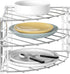 Deco Brothers 3-Tier Counter and Cabinet Corner Shelf Organizer, Chrome
