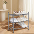 12 Closet, 3 STORAGE MANIAC Expandable Shoe Rack, Pairs Stackable Small Shoe Rack, Metal Adjustable Shoes Organizer