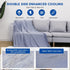 HOMFINE Cooling Blankets for Hot Sleepers - Lightweight Soft Double Side Blanket for Bed Couch Sofa (Blue, 50 x 70