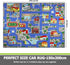 Decor,5'x 6'6" Capslpad Blue Car Road Kid Rug Carpet Playmat for Playoom Traffic Road Kids Play Mat for Toddler Non
