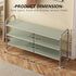 3 Closet INGIORDAR Shoe Rack Tier Long Storage Organizer Wide Metal Shoe Shelf for Entryway Grey