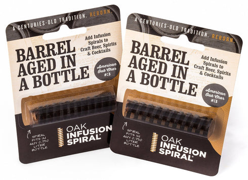 2 Pack - Barrel Aged in a Bottle - Oak Infusion Spiral for Whiskey