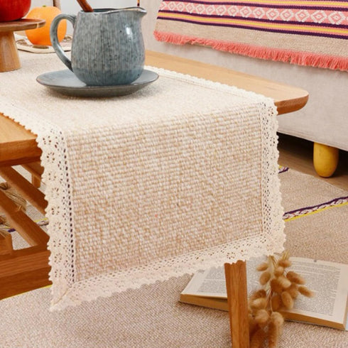 15.75 x19.68 Tablecloth Nightstand End Tabletop Dust Cover Night Stand Table Linen - Khaki