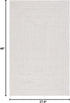 2'3" 4', (BRA201A) SAFAVIEH Washable Rug Outdoor Braided Collection - x Ivory & Light Grey, Handmade & Reversible
