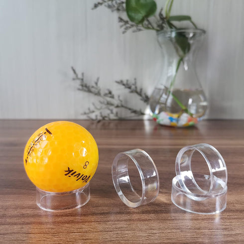 (48 Pack) Baseball Display Stand, Clear Baseball Ring, Round Display Stand for Golf Ball, Softball, Marbles