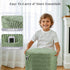 2 Hexagon Pouf Ottoman Stuffed with Pockets & Handle, Comfort Corduroy Poufs, Non-Slip Foot Stool Storage Ottoman, Foam
