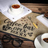 Cunhill 2 Pieces Coffee Bar Mat, 20 x 14 Inch Coffee Placemats for Coffee Station, Countertops Accessories