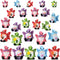 Wesiti 40 Pcs Spring Decoration Butterfly Mini Resin Gnomes 1.18 Inch Spring