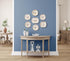 Display Buddie Adjustable Wall Plate Hanger, Secure for Oval Square Round Rectangle Displays, Steel with Silicone Hooks