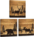 Apicoture Bear Elk Moose Wall Pictures Forest Landscape Hunting Theme Woodland Animal