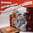 LuckyVin 3D Medusa Printed Decorative Bookend Lightweight Durable Book Shelf Accessories for Friends Stylish Bookend
