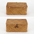 YRHOME Seagrass Rattan Basket with Lid, Hand-woven Rectangular Household Storage Basket for Organizer Boxes
