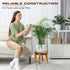 8 Demigo Indoor Plant Stand, Acacia Wooden Decorative Plant Shelf with Spill-Proof Tray, Stable Tall Flower Holder