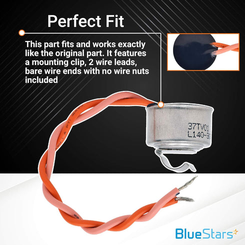 BlueStars WR50X10068 Refrigerator Defrost Thermostat - Compatible with GE, Replaces 1170024 AP3884317
