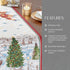 13 Inches 70 Inches Elrene Home Fashions Santa Snowy Sleighride Holiday Fabric Table/Console Runner, x