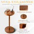 22" (1, BLUEWEST Drink Table, Tall Compact Side Table with Phone Slot and Weighted Base, Durable Pedestal Table Accent