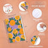 PLANBERRY Recipe Book – Blank Hardcover Cookbook to Write In Your Own Recipes – Empty Cook Book Journal to Fill In – Blank Family Recipe Notebook – 60 Recipes, 6.3”x8.4” (Orange Fresh) by PLANBERRY