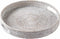JUNGLE CULTURE Handmade Round Wicker Tray 12 Whitewashed Decorative Rattan Serving Basket
