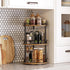 3-Tier Countertop, SR23BR YATINEY Lazy Susan Organizer, Rotating Spice Rack, Spinning Organizer, Industrial Turntable