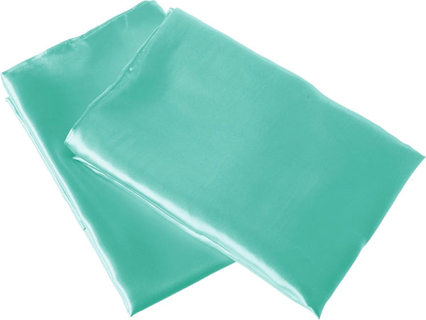 Morning Glamour 2-Pack Signature Box Pillowcases, Aqua