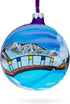 Blue Lagoon Iceland Glass Ball Christmas Ornament, 4 Inches