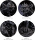 JORAE Winged Gargoyle Statue, Indoor Outdoor Home Decor Sitting Guardian Sculpture, 9 in Polyresin