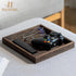 Counter 10inch Hanobe Serving Tray Decor for Table: Small Wood Decorative Trays for Ottoman Coffee Tables - Farmhouse