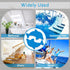 Pack 12 S&X Bathtub Non Slip Stickers,Grippy Dolphin Adhesive Treads Fine Gritty Textured Surface of Shower Floor Non