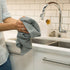 Set 6, Now Designs Ripple Kitchen Towel, of London Grey