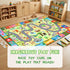 3x5 Feet Educational Area Rug Kids Rugs for Playroom with Alphabet Numbers Shapes Animals Learning Carpet for Bedroom