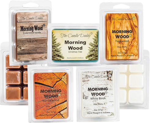 Sunrise Special Combo Set of Five Scented Morning Wood Wax Melt 30 Cubes - Funny Gag Gift for Him Her