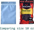 AwePackage Clear Silver Flat Pouch Zipper Bag for Homemade Jerky (100, 7x11", 10oz)