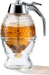 Glass Honey Dispenser Jar with Sleek Silver Lid, Premium Stainless Steel Design