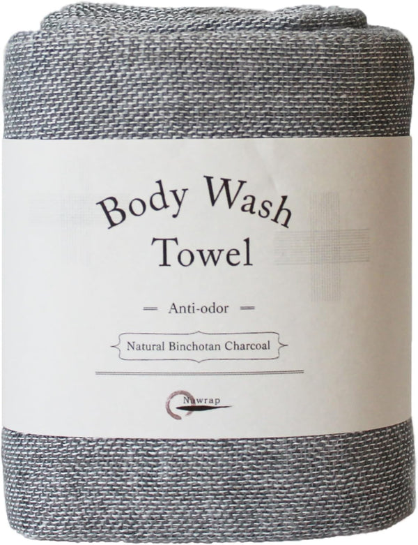 Nawrap Binchotan Charcoal Body Wash Scub Towel