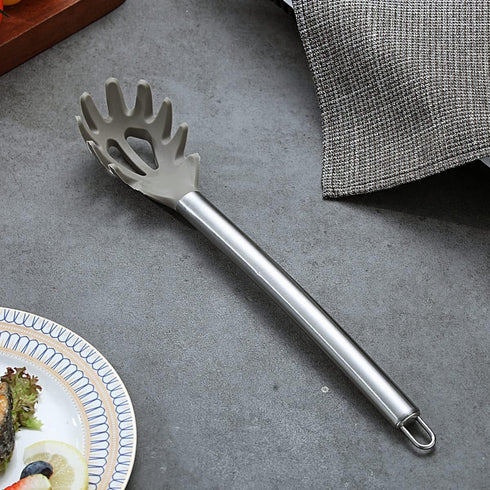 Berglander Spaghetti Spoon Non-stick Silicone Pasta Server, Spaghetti Server For Cooking, Pasta Fork, Noddle Fork