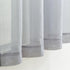 MYSTIC-HOME Sheer Curtains - 45 Inch Length Rod Pocket Voile Drapes for Living Room, Set of 2, Silver Grey