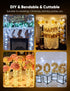 12 Pack 8 7ft 20LED Minetom Fairy Lights Battery Operated String Lights Modes, Waterproof Silver Wire Twinkle Lights