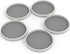 Simple Houseware Lazy Susan Spice Organizer, 5 Pack, White