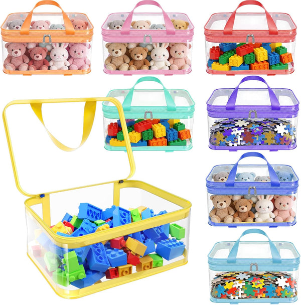 8pcs NEW Extra large color Toy Storage Bags with Zipper and Labels,