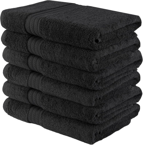 HERCULEAN 24 50 Pack 6 100% Large Bath Towels x of | Quick Dry and Highly Absorbent | Cotton Terry Towels for Bathroom