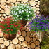 6 Bundles Outdoor Artificial Flowers - UV Resistant Fake Boxwood Plants for Indoor Outside Hanging Plants Garden Decor