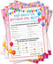 Skylety 50 Pieces Birthday Party Activity Game Card Set, Who Knows Her Best for Themed Party Decorations