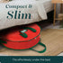 Handy Laundry Christmas Wreath Storage Bag - 2-PACK - Durable Tarp Material with Zipper and Sturdy Carry Handle (36")